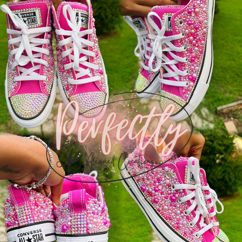 Pink Bling Sneakers