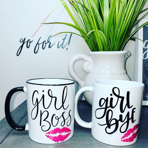 Girl Boss Mug Set